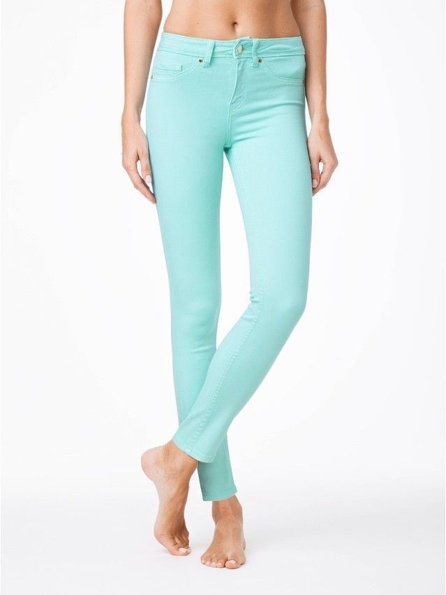 Spodnie denim CONTE ELEGANT CON-38A, r.170-90, aquamarine - 1