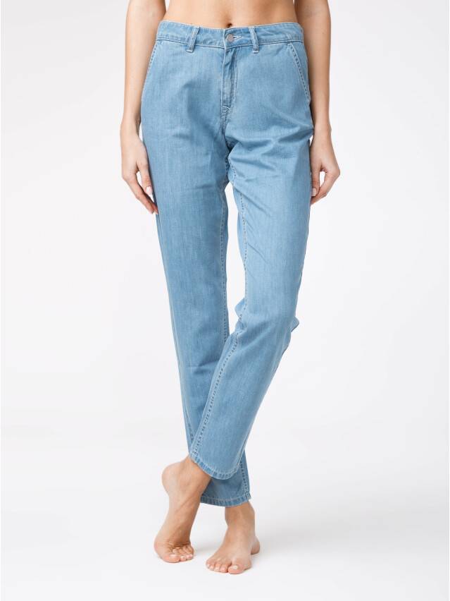 Spodnie denim CONTE ELEGANT CON-140, r.170-102, bleach blue - 1