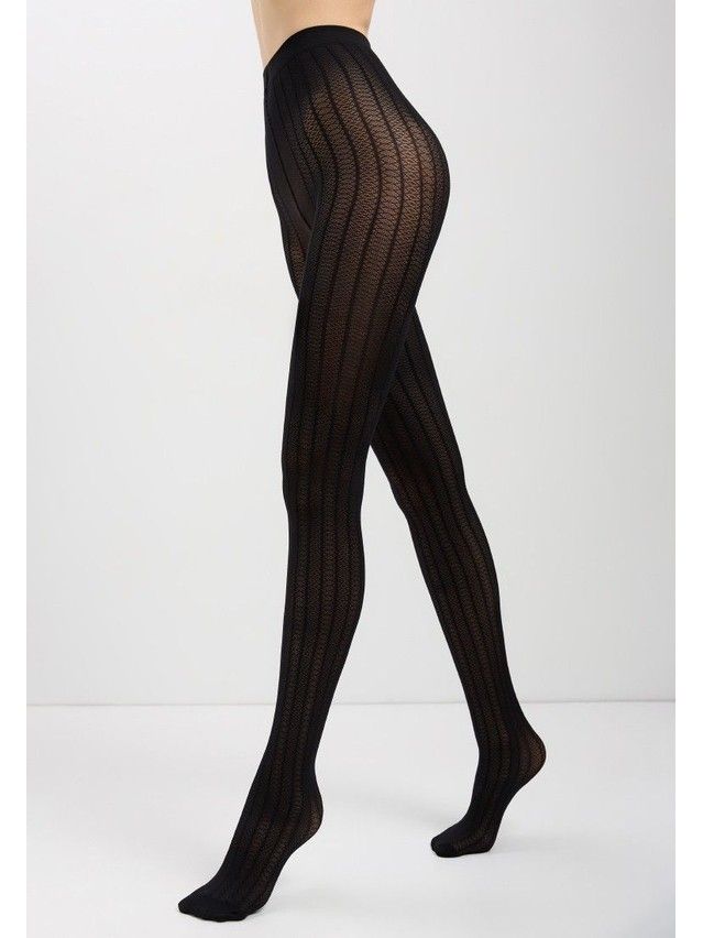 Rajstopy damskie CONTE ELEGANT LACY LINE, r.2, nero - 3
