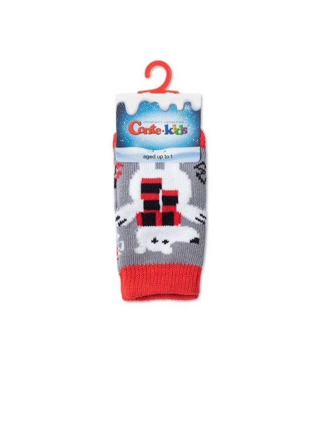Носки детские CK NEW YEAR 21С-64СП, р.9-10, 647 серый - 2