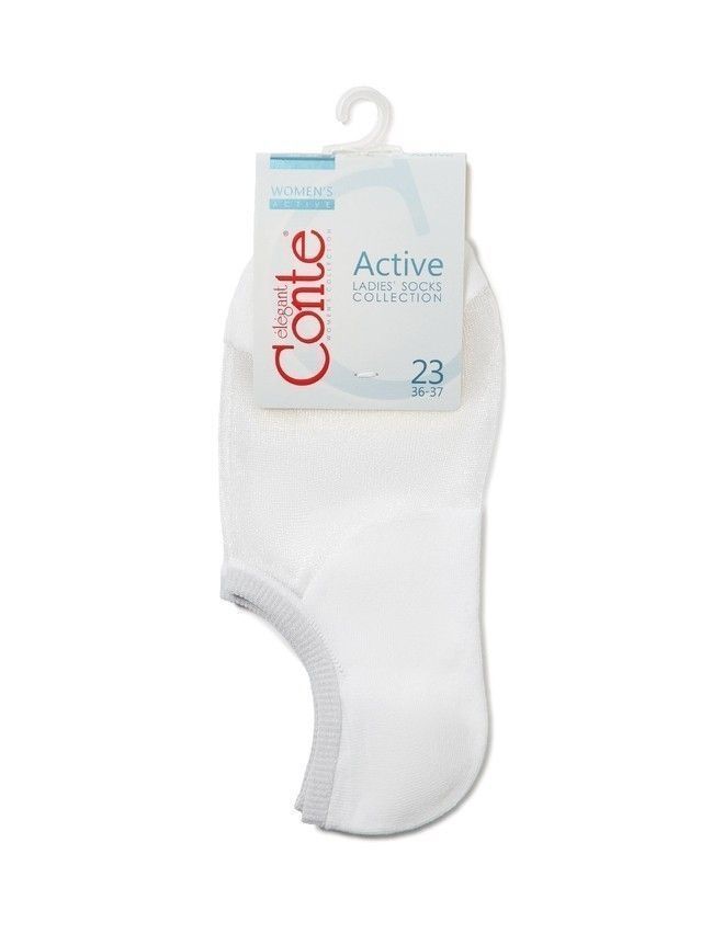 Skarpety damskie CONTE ELEGANT ACTIVE (ultrakrótkie) 18С-4СP, r. 36-37, 000 biały - 3