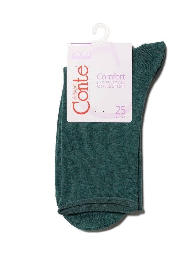 Skarpetki damskie bawełniane COMFORT (bez ściągacza) 19С-101СП, r. 36-37, 000 ciemnoturkusowy - 4