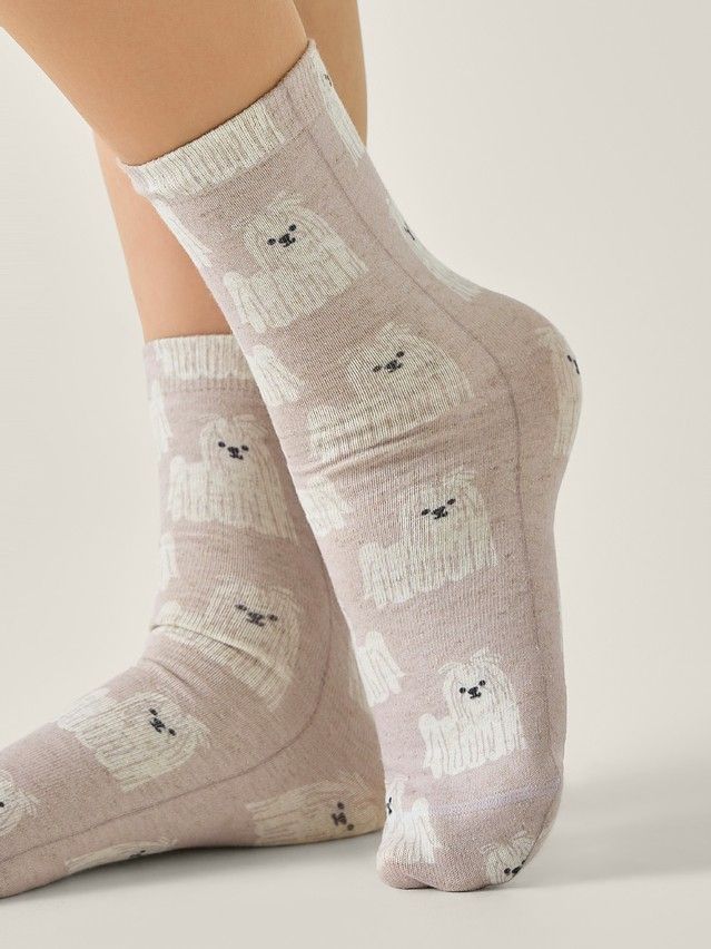Skarpetki damskie CONTE ELEGANT FANTASY, r.36-38, 729 cielisty róż - 2