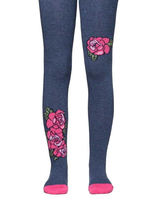 Rajstopy dziecięce TIP-TOP 14С-79СП, r.116-122 (18),487 ciemny jeans - 1