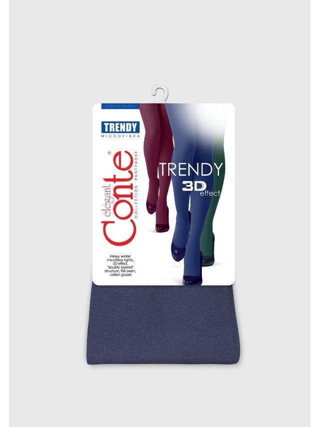 Колготки женские CE TRENDY MELANGE, р.3, marino - 8