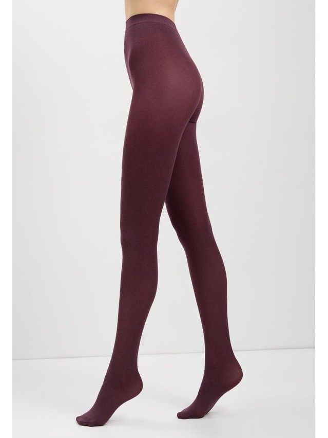Rajstopy damskie CONTE ELEGANT TRENDY MELANGE, r.2, melanzana - 9
