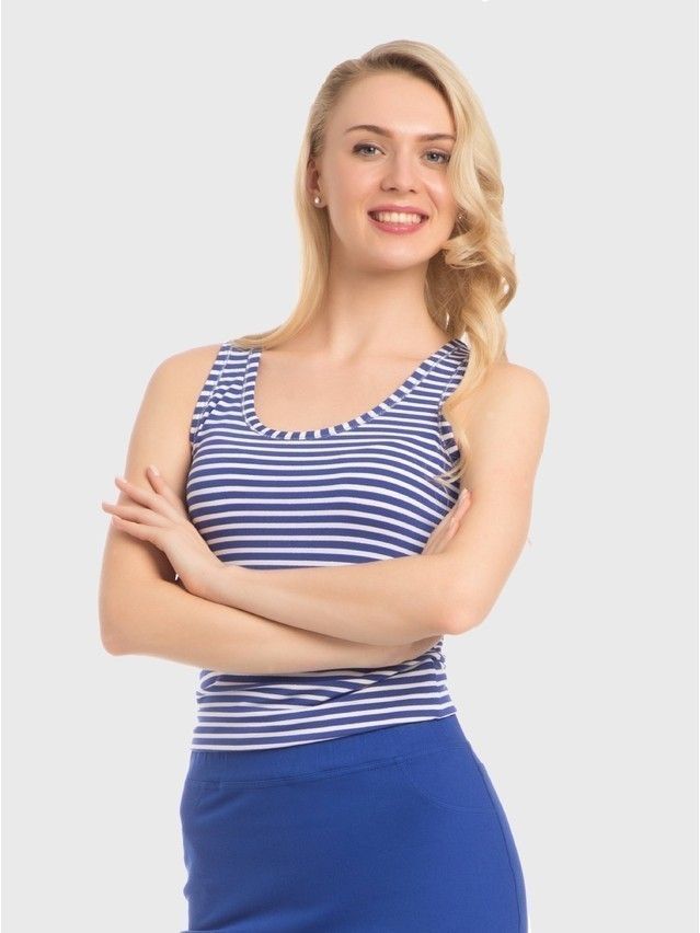 Top damski CELG LD 731, r.170-92, cornflower-white - 2