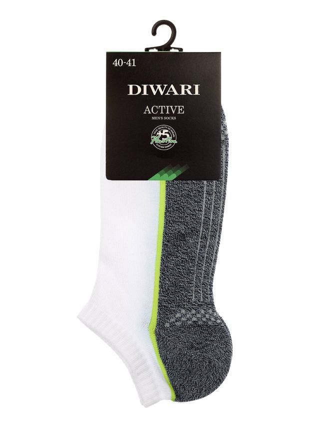 Skarpety męskie ACTIVE (ultra krótkie) 15С-44СP, r. 25, 044 biały-ciemnoszary - 2