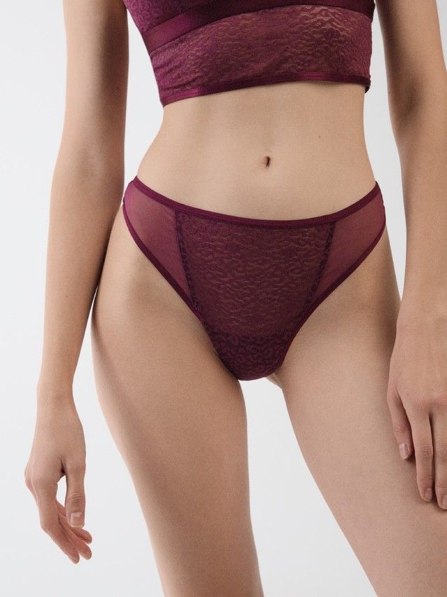 Majtki damskie CE SAVAGE LBR 2776, r.90/XS, marsala - 2