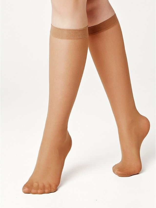 Podkolanówki damskie CONTE ELEGANT TRUE LOVE, r.36-39, bronz - 4
