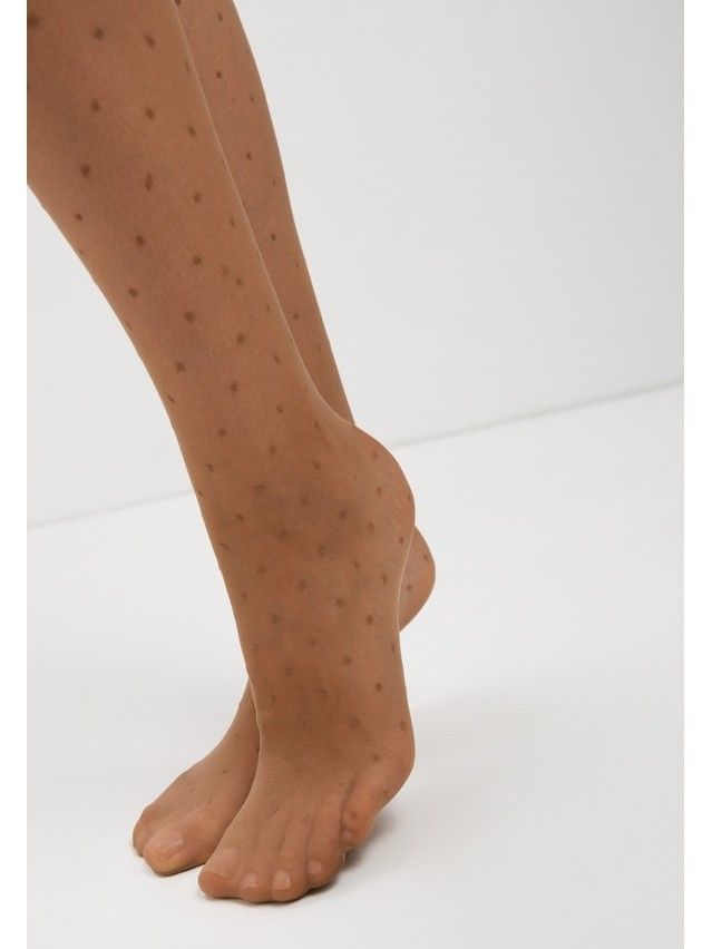 Rajstopy damskie CONTE ELEGANT DOTS, r.2, bronz - 5