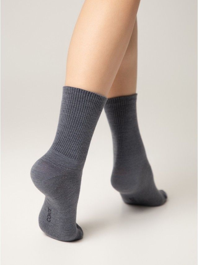 Skarpetki damskie wełniane COMFORT, r.36-38, 583 grafitowy - 2