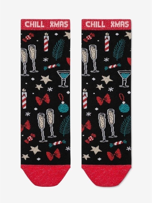 Skarpetki damskie CONTE ELEGANT NEW YEAR, r.36-39, 554 czarny - 3