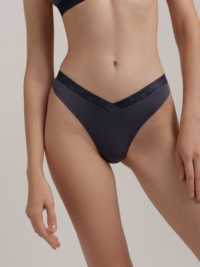 Majtki damskie CONTE ELEGANT FLEXIBLE LBR 2238, r.90/XS, głęboka szarość - 5