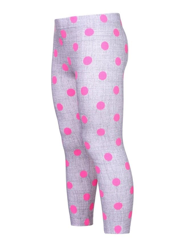 Legginsy dla dziewczynek PALLINA, r.98,104-52, fuchsia melange - 3