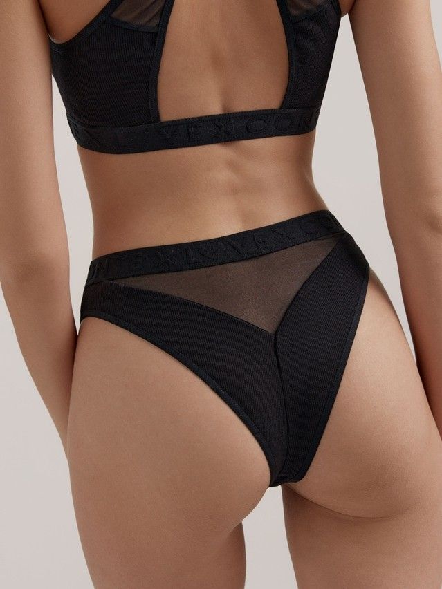 Majtki damskie CE RIB WITH MESH LBR 2496, r.90/XS, czarny - 2