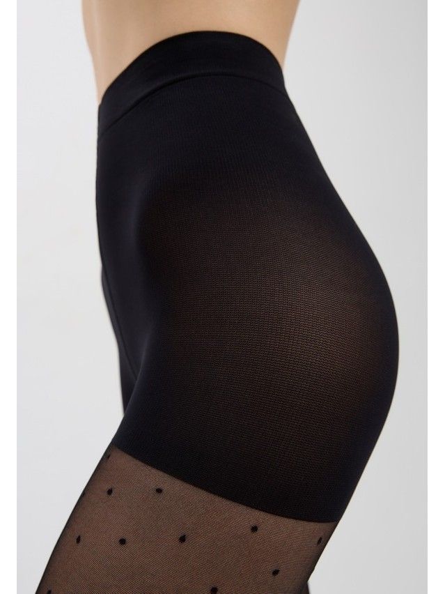 Rajstopy damskie CONTE ELEGANT DOTS SLIM, r.2, nero - 6