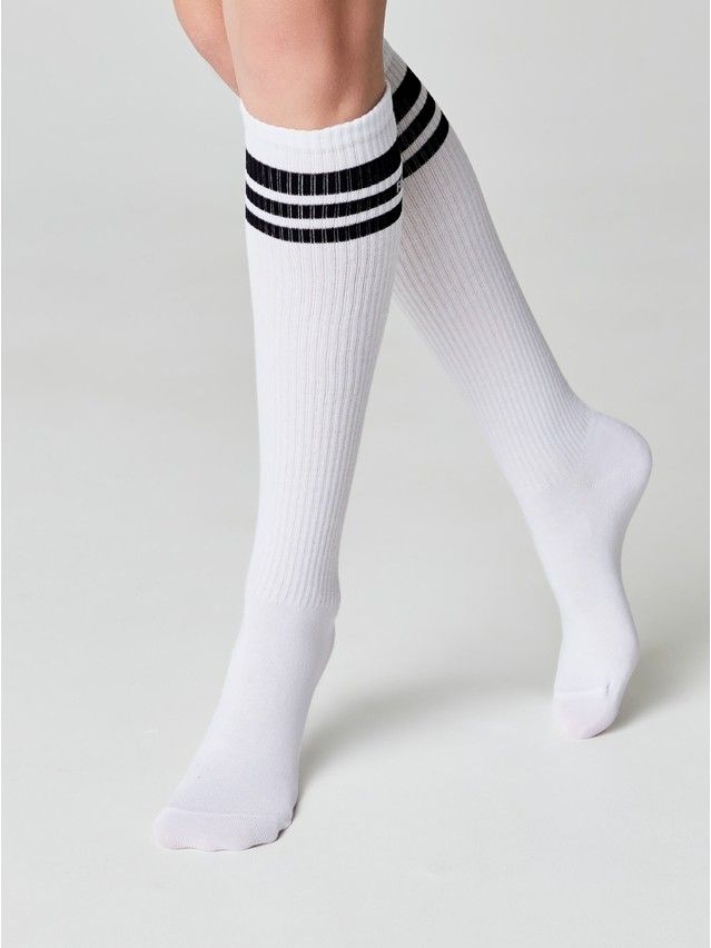 Podkolanówki damskie CONTE ELEGANT CLASSIC, r.36-39, 009 biały - 2