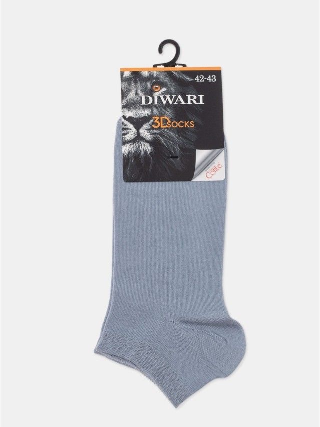 Skarpetki męskie DW 3DSOCKS (krótkie),r.40-41, 000 jasny jeans - 3