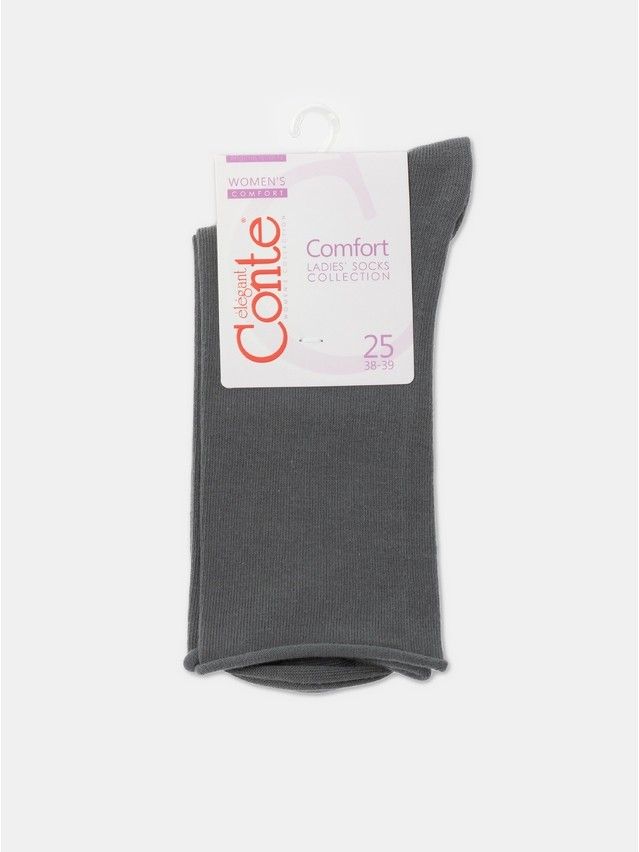 Skarpetki damskie bawełniane COMFORT (bez ściągacza),r. 36-37, 000 ciemnoszary - 5