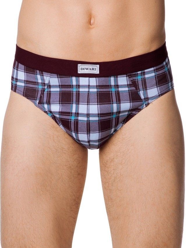 Majtki męskie SHAPE SLIP 815, r.78,82, bordo-turquoise - 2