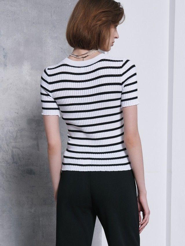 Джемпер женский CE LDK2335 23С-35СП, р.170-88, white-black - 3