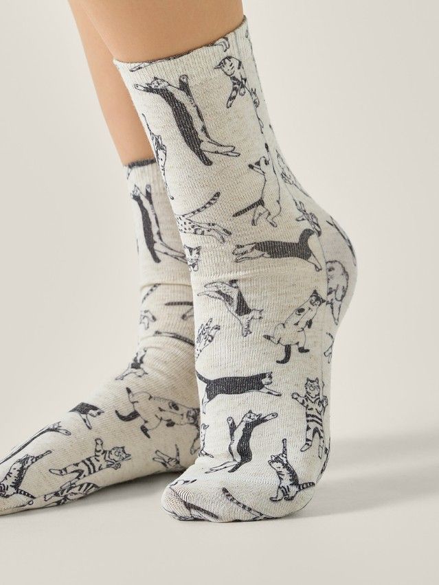 Skarpetki damskie CONTE ELEGANT FANTASY, r.36-38, 726 beżowy - 2