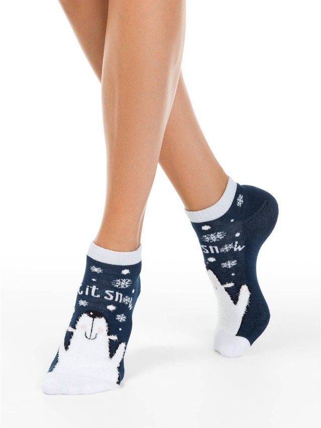 Skarpetki damskie CONTE ELEGANT NEW YEAR,, r.36-39, 520 granatowy - 1