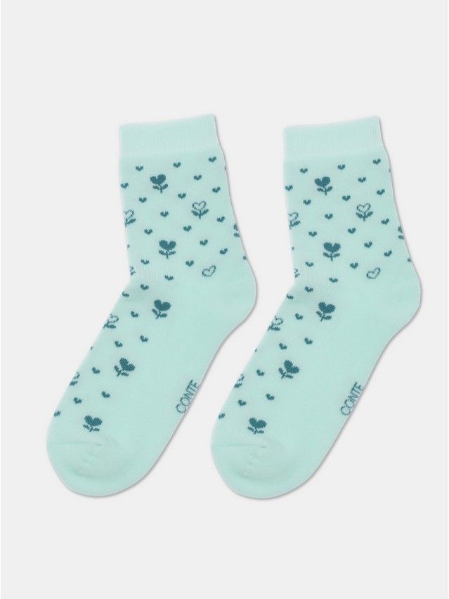 Skarpetki damskie bawełniane CE COMFORT (frotte),r.36-37, 434 bladoturkusowy - 3