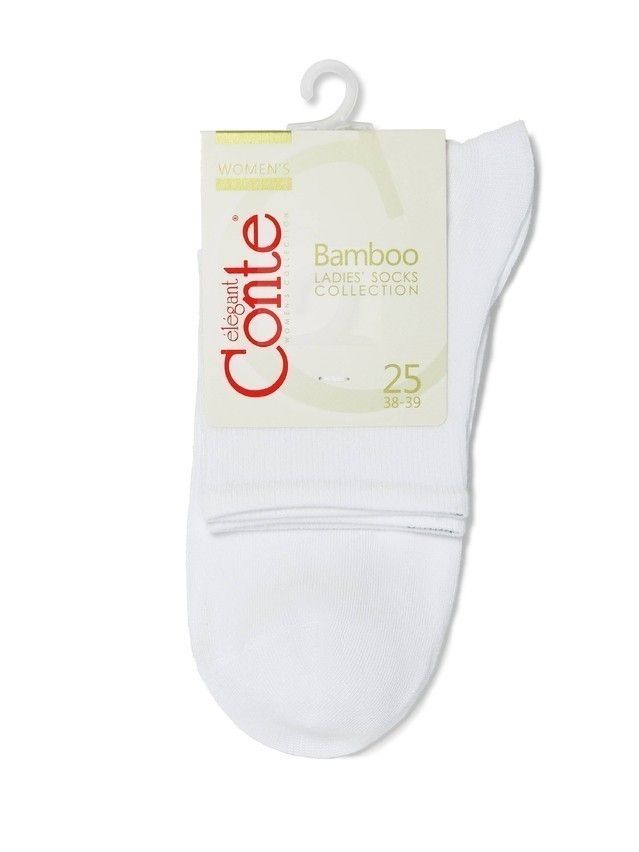 Skarpety damskie BAMBOO, r. 36-37, 000 biały - 3