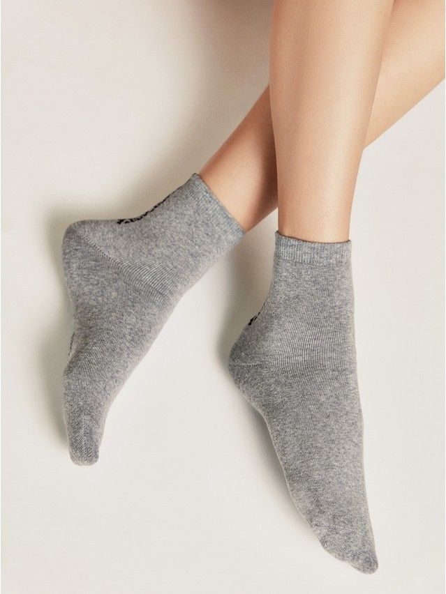 Skarpetki damskie CONTE ELEGANT COMFORT (frotte),r.36-38, 570 szary - 1