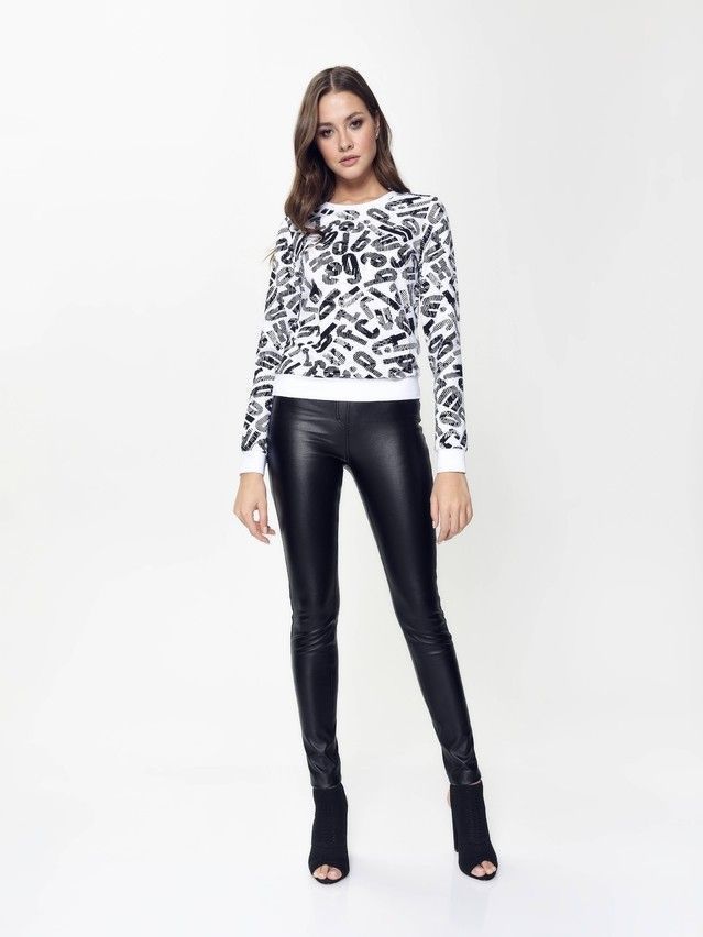 Bluza CONTE ELEGANT LD 894, s.170-92, black-white logo - 4