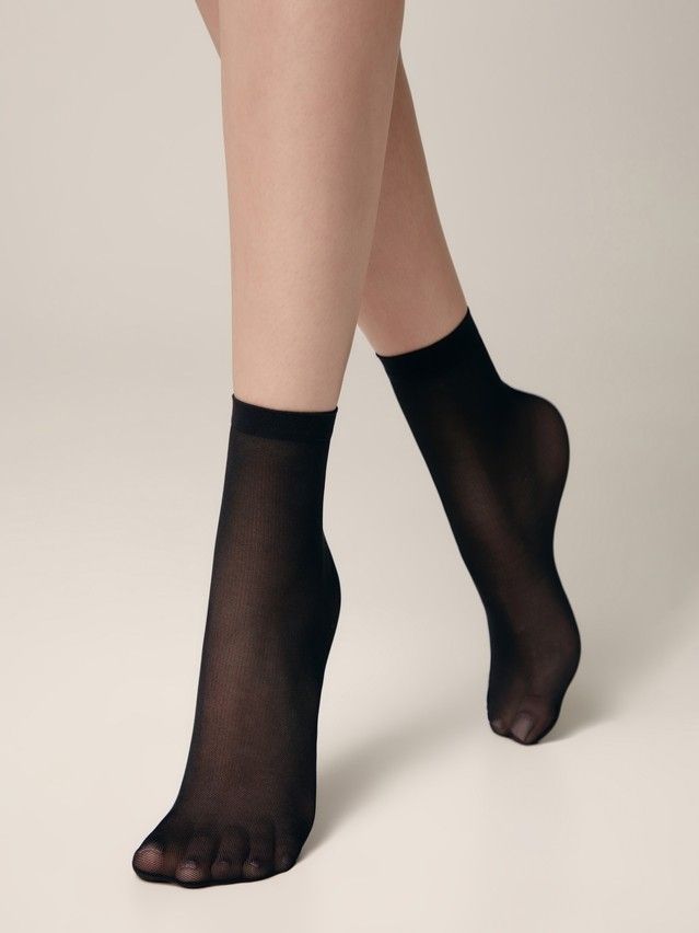 Skarpetki damskie CE TULLE (2 pary),r.36-39, nero - 1