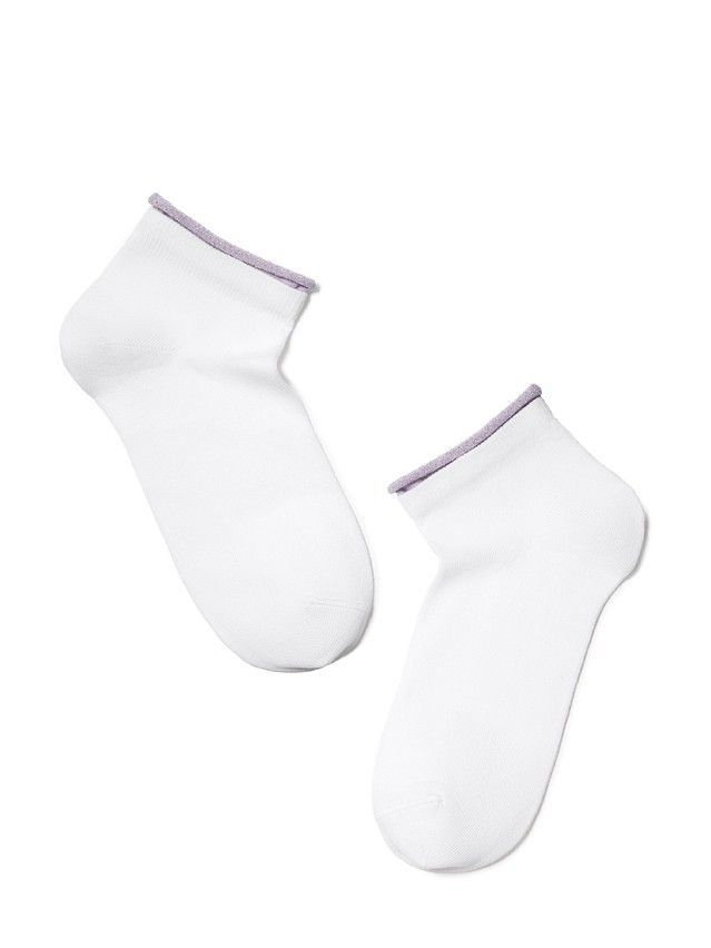 Skarpety damskie CONTE ELEGANT ACTIVE, r. 36-37, 035 biały-seledynowy - 2