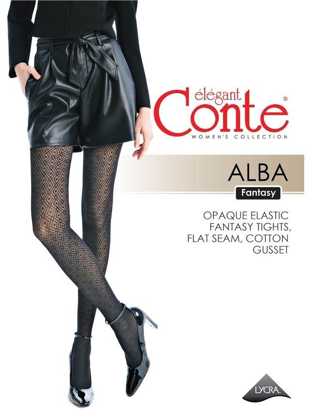 Rajstopy damskie CONTE ELEGANT ALBA,r.2, nero - 4