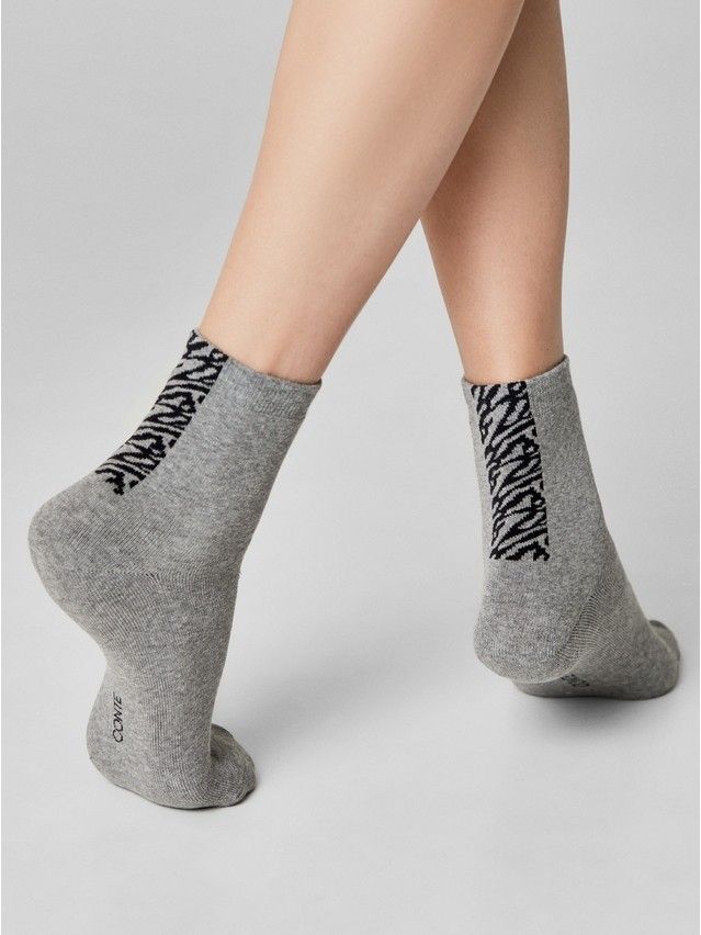 Skarpetki damskie CONTE ELEGANT COMFORT (frotte),r.36-38, 570 szary - 4