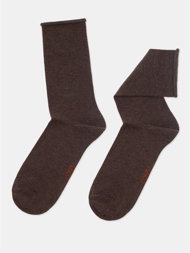 Skarpetki damskie bawełniane COMFORT (bez ściągacza),r. 36-38, 000 brązowy - 4