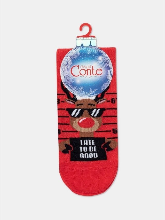 Skarpetki damskie CONTE ELEGANT NEW YEAR, r.36-39, 551 czerwony - 5