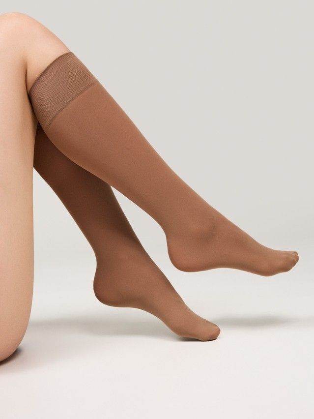 Podkolanówki CONTE ELEGANT MICROFIBRA 50 (koperta),r.36-39, bronz - 1