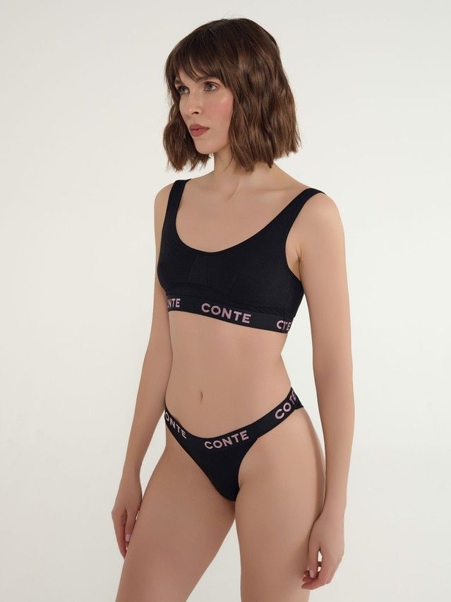 Трусы женские CE COMFY LINE LTA 2992, р.94, black-pink - 2