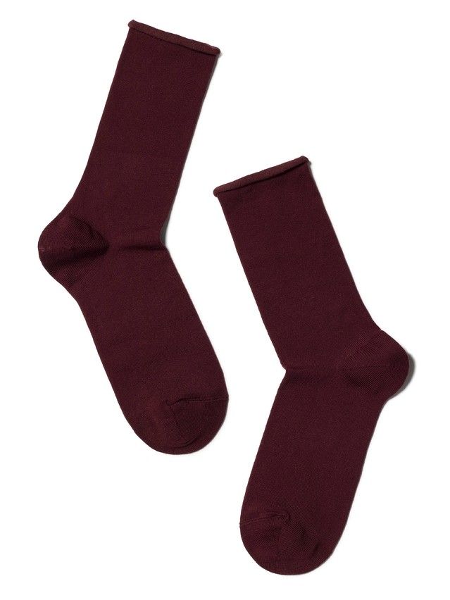 Skarpetki damskie bawełniane COMFORT (bez ściągacza) 19С-101СП, r. 36-37, 000 ciemnobordowy - 2