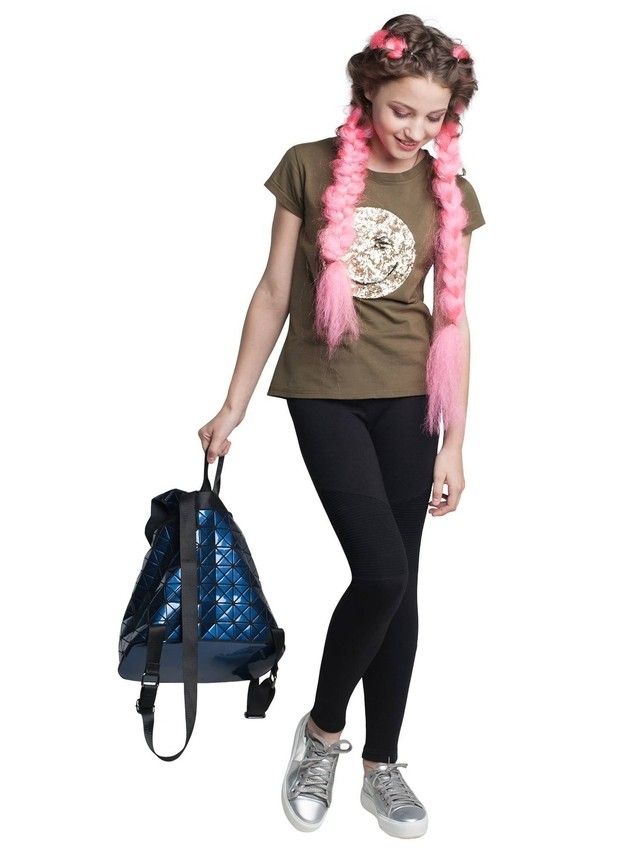 Legginsy dla dziewczynek CANDY, r.140,146-76, black - 3