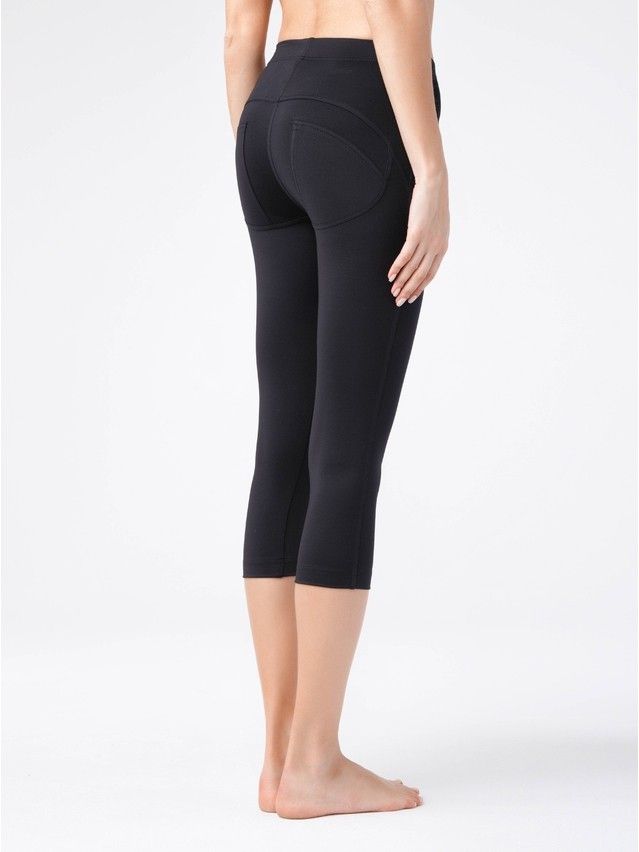 Bryczesy damskie CONTE ELEGANT FITNESS SLIM, r.164-102, nero - 2