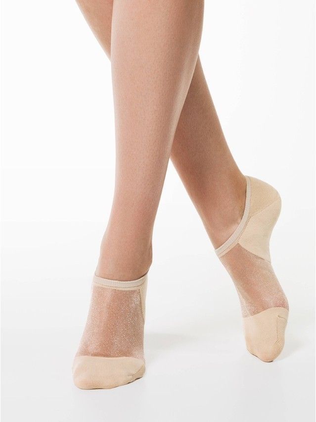 Skarpety damskie CONTE ELEGANT ACTIVE (ultrakrótkie) 18С-4СP, r. 36-37, 000 beżowy - 1