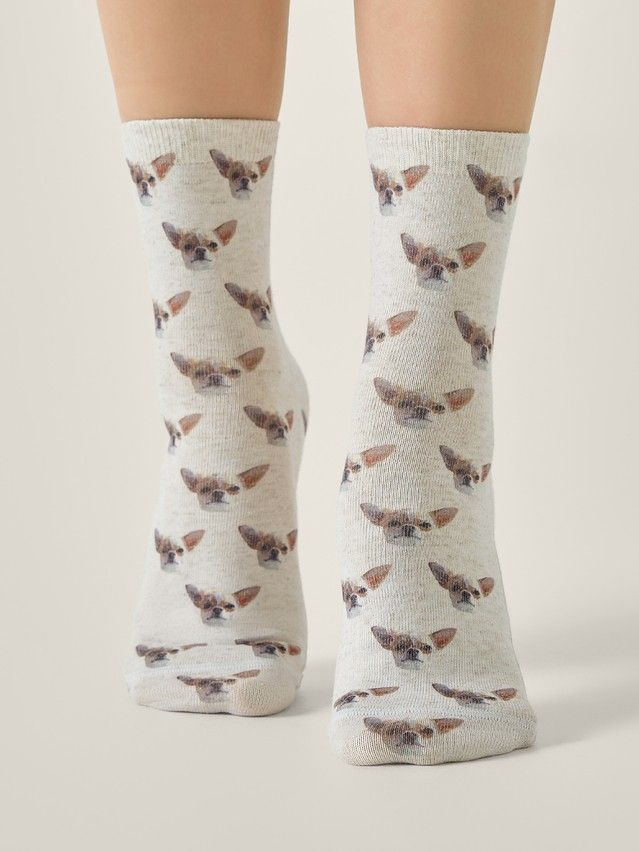 Skarpetki damskie CONTE ELEGANT FANTASY, r.36-38, 748 beżowy - 2
