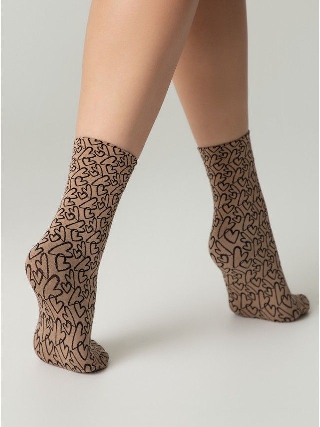 Skarpetki damskie CONTE ELEGANT FANTASY, r.36-39, nero-natural - 2