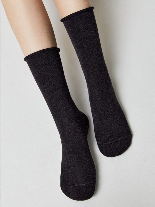 Skarpetki damskie bawełniane COMFORT (bez ściągacza) 19С-101СП, r. 36-37, 000 czarny - 4