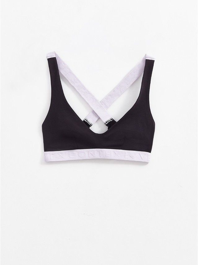 Bustier damski CONTE ELEGANT FLEXIBLE LBE 2236.1, r.170-84/XS, czarny-lawendowy - 5