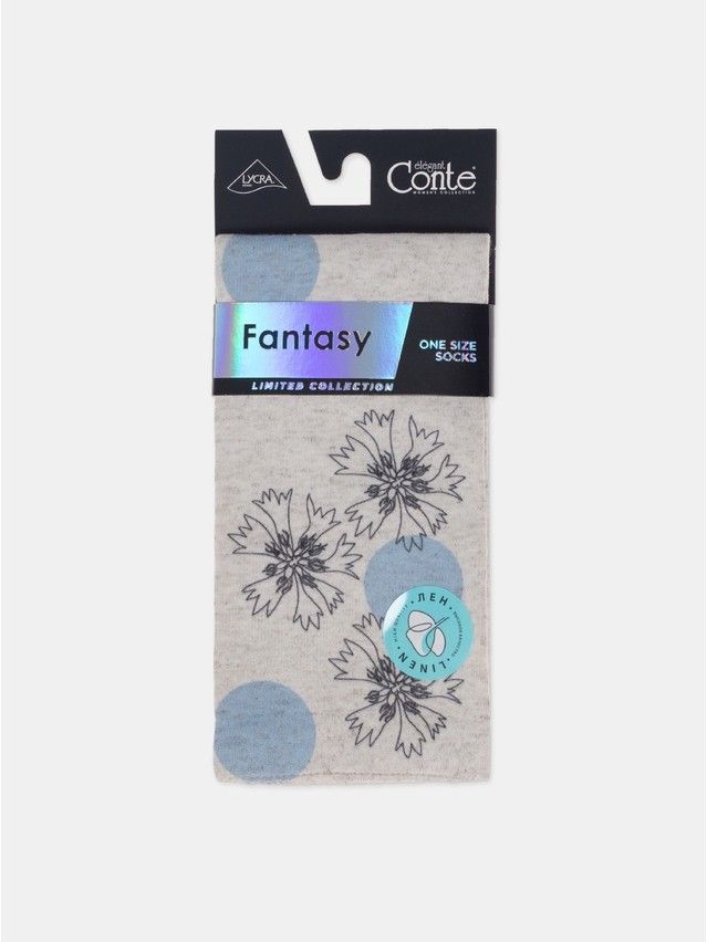 Skarpetki damskie CONTE ELEGANT FANTASY, r.36-39, 676 beżowy - 9