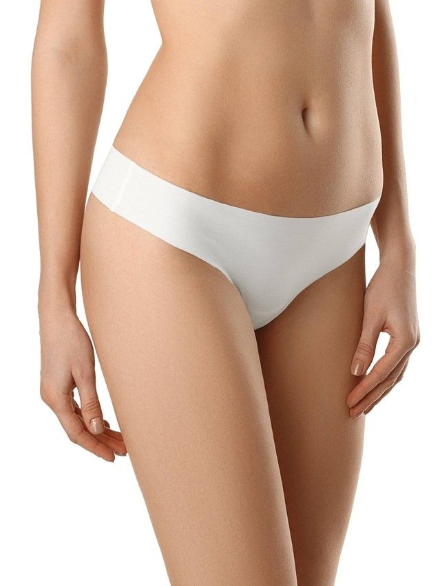 Majtki damskie INVISIBLE LST 974 (w pudełku),r.94, biały kremowy - 1